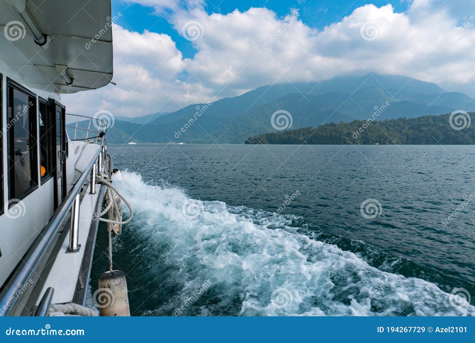 scenic view from sun and moon lake in taiwan